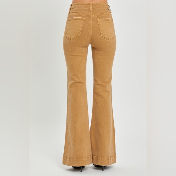 High Rise Patch Pocket Bell Bottom Jeans - Risen - Picture 5 of 6